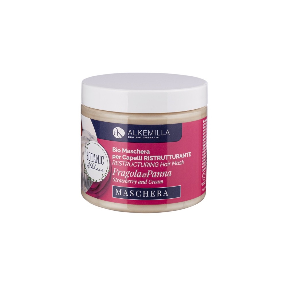 Bio maschera ristrutturante capelli - Fragola e Panna