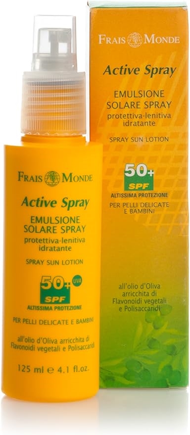 Emulsione solare spray protettiva-lenitiva idratante 50+