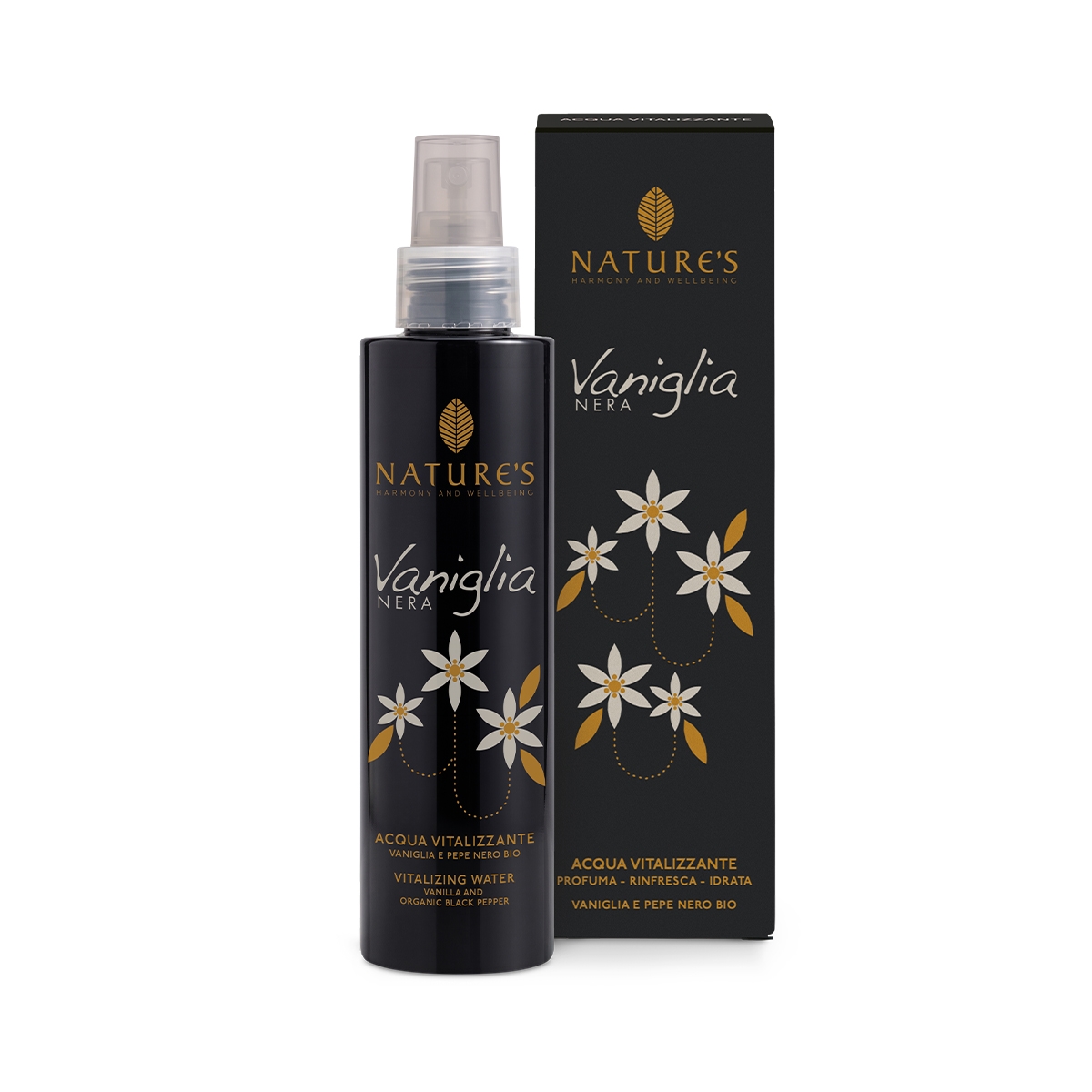 Acqua Vitalizzante Vaniglia e Pepe Nero Bio