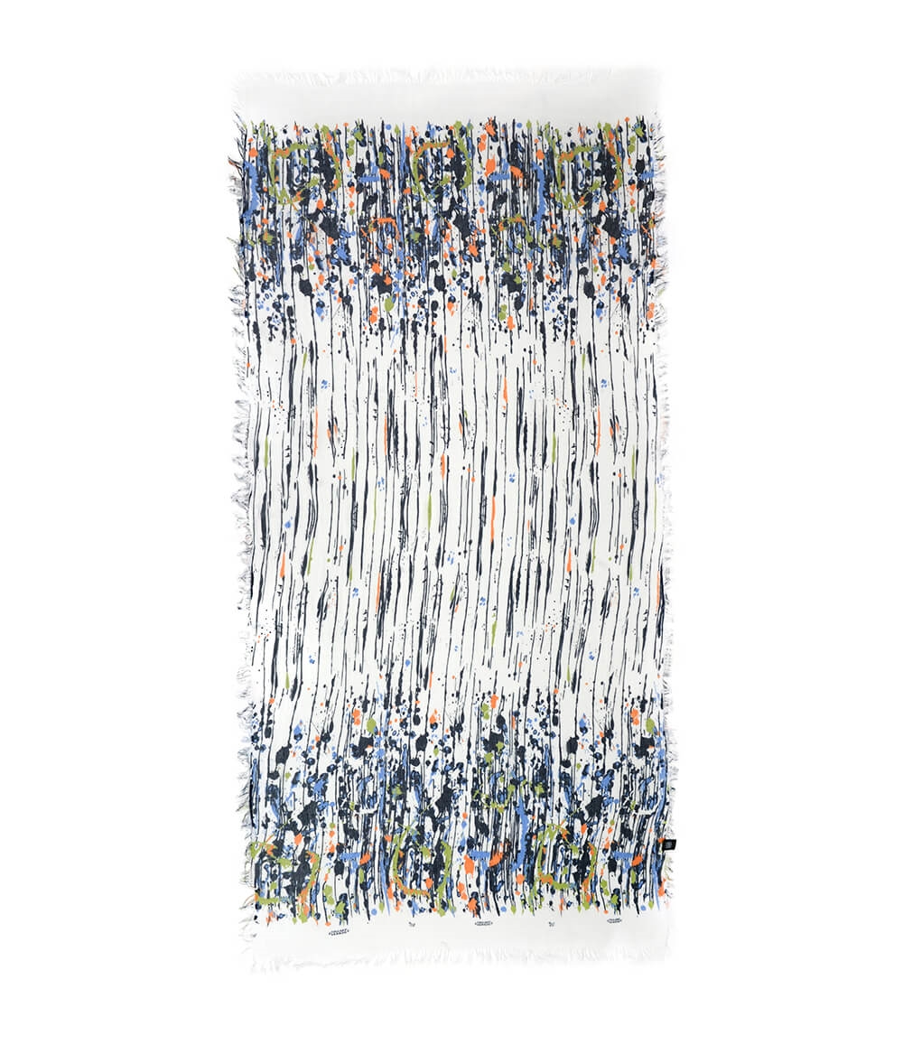 Foulard Bamboo Pollock - F3F4EF-01