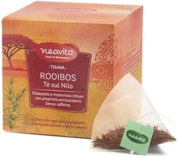 Neavita - Cofanetto In Legno Bio Rosso A 6 Scomparti Con 30 Tisane