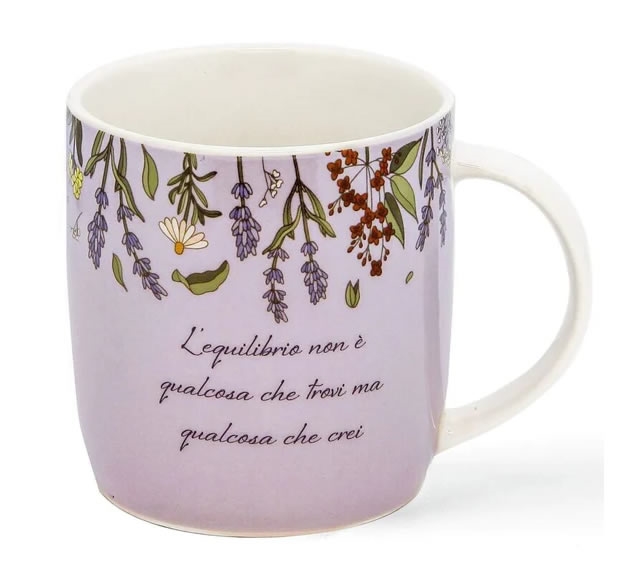 Mug Floral Balance Lilla