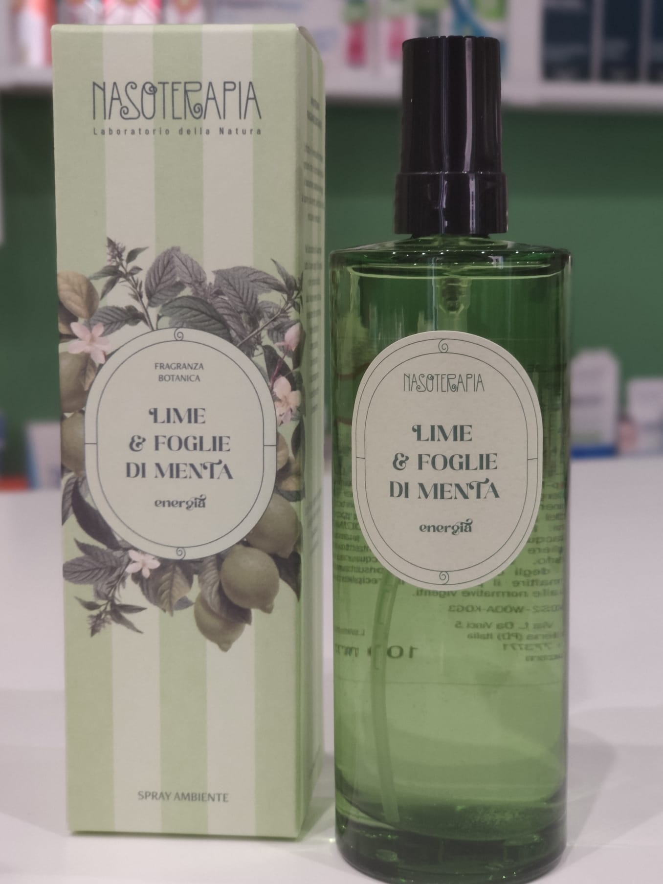 Spray ambiente Lime e foglie di Menta - Nasoterapia